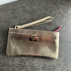 Kate Spade Metallic Gold Wristlet